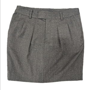 GAP Wool Short Stretch Pleated Pencil Skirt